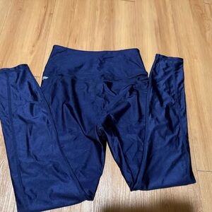 Fabletics Women’s Active Wear Crop Top and Legging Set in Navy Blue